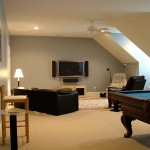 Game Room Plasma and Surround Speakers