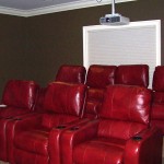 Dedicated Home Theater with Surround, Projector and Chairs